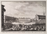 KG 00411
<br/>
Veduta: Florence met de Piazza Santa Maria Novella
<br/>
<em>Müller, Johann Sebastian (1715/20-ca. 1780)</em>